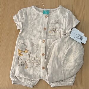 Disney Pooh Muslin Outfit